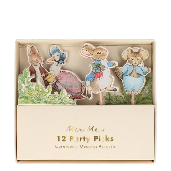 Meri Meri Party Picks Peter Rabbit Set - Picture 1 of 6